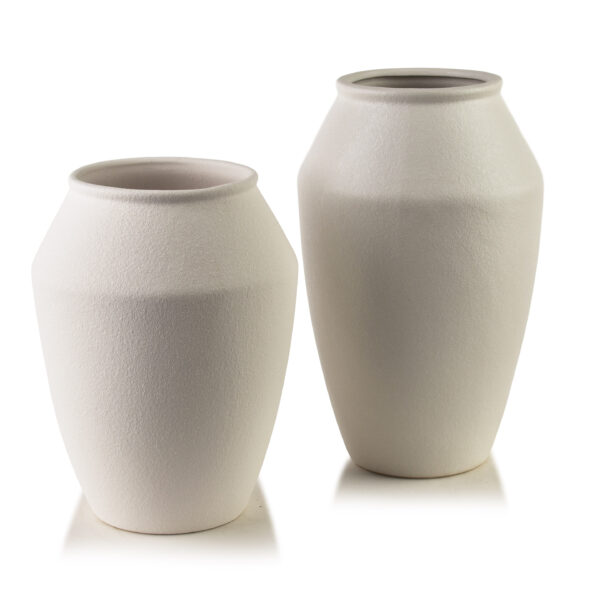Polyresin Vase Creme MANON 26 cm – Premium & Exklusiv