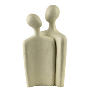 Figurengruppe Abstrakt Beige – MANON Dekofigur 24 cm