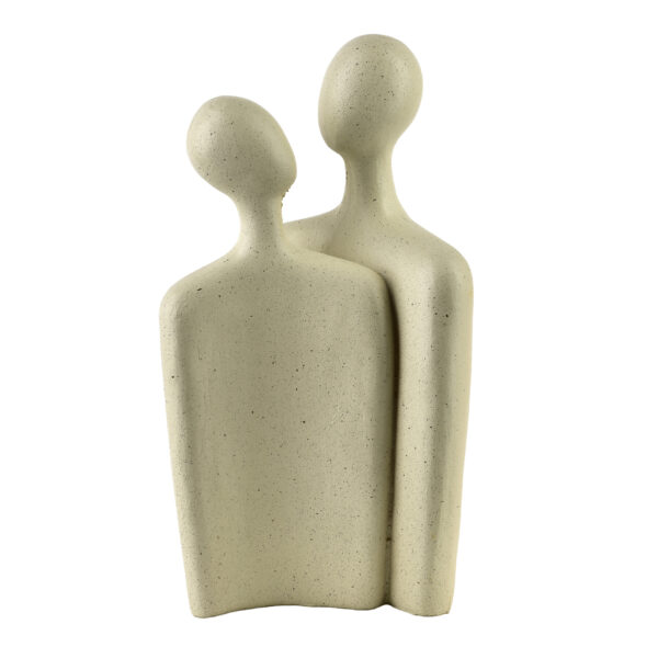 Figurengruppe Abstrakt Beige – MANON Dekofigur 24 cm