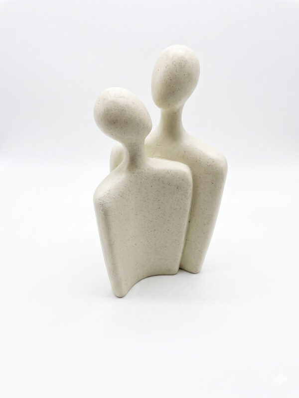 Figurengruppe Abstrakt Beige – MANON Dekofigur 24 cm