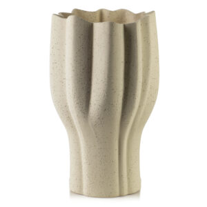 Reliefvase MANON 32 cm – Exklusive Premium Vase aus Polyresin