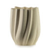 Strukturvase MANON 24 cm – Exklusive Polyresin Vase in Beige