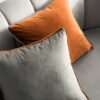 Graues Dekokissen DUO – Elegantes Sofakissen 40×40 cm