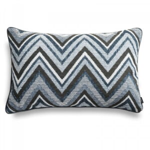 Blaugraues Dekokissen BOHO – Stilvolles Sofakissen 60x40 cm
