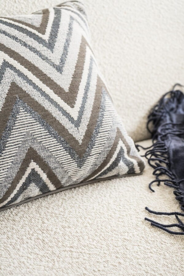 Blaugraues Dekokissen BOHO – Stilvolles Sofakissen 60x40 cm