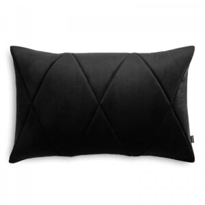 MOODI Velours Dekokissen – Schwarz 60x40 cm