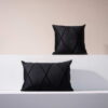 MOODI Velours Dekokissen – Schwarz 60x40 cm