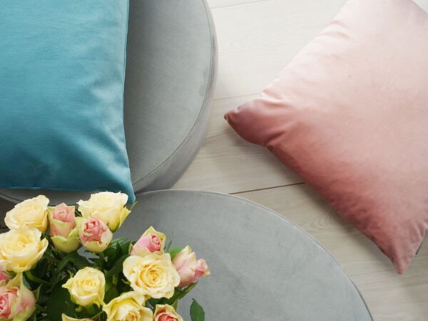 Blaues Dekokissen Velvet – Elegantes Wohnkissen 45x45 cm