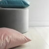 Blaues Dekokissen Velvet – Modernes Sofakissen 50x30 cm