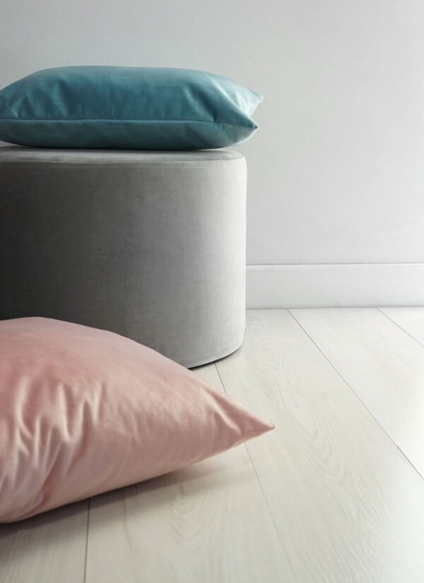 Blaues Dekokissen Velvet – Modernes Sofakissen 50x30 cm