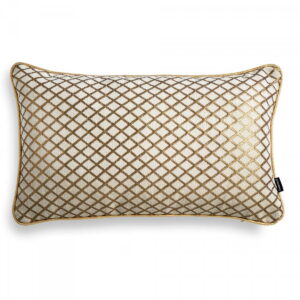 Cremefarbenes Dekokissen AURUM – Elegantes Sofakissen 50x30 cm