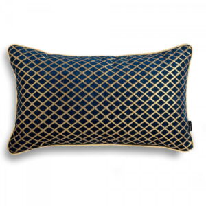 Marineblaues Dekokissen 50x30 cm für elegante Wohnräume
