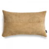 CORD SLIM Karamell Dekokissen 50x30 cm mit Streifenstruktur
