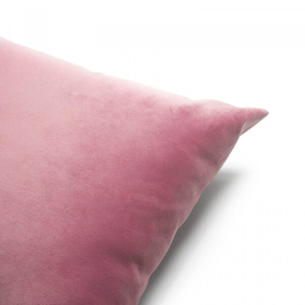 Rosa Dekokissen Velvet – Charmantes Sofakissen 50x30 cm