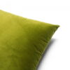 Grünes Velours Dekokissen Velvet – Exklusives Sofakissen Grün 50x30 cm