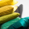 Grünes Velours Dekokissen Velvet – Exklusives Sofakissen Grün 50x30 cm