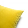 Gelbes Velours Dekokissen Velvet – Exklusives Sofakissen Gelb 50x30 cm