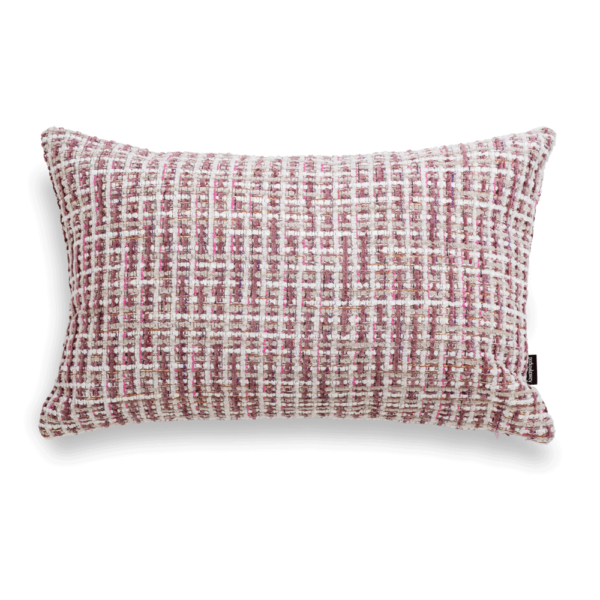 Rosa Bouclé Dekokissen – Elegantes Wohnkissen 50×30 cm