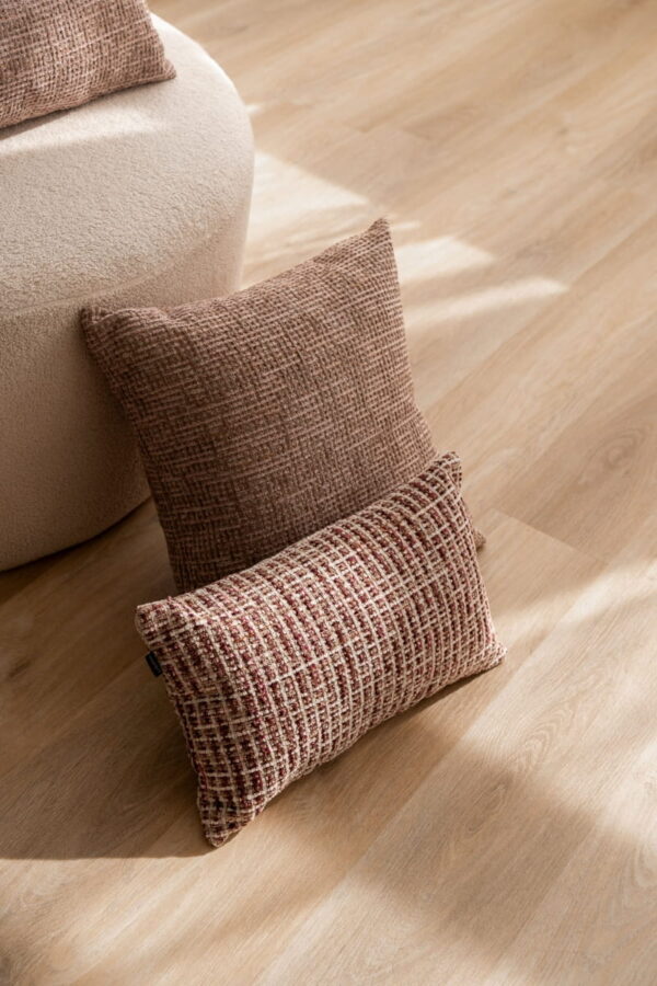 Rosa Bouclé Dekokissen – Elegantes Wohnkissen 50×30 cm