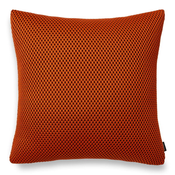 Rostfarbenes Dekokissen SONIC – Modernes Sofakissen 45×45 cm