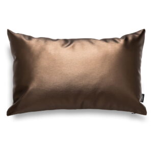 Braunes Dekokissen Spark – Elegantes Kunstlederkissen 50×30 cm