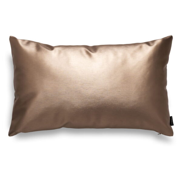 Spark Dekokissen 50x30 cm in Hellbraun mit elegantem Glanz