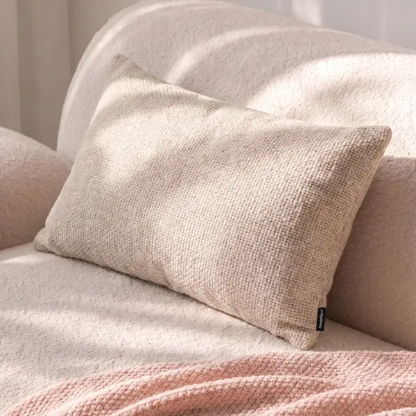 Weißes Dekokissen COCO – Elegantes Sofakissen 60×40 cm