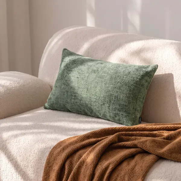Grünes Dekokissen COCO – Elegantes Sofakissen 60×40 cm