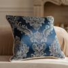 Queen Dekokissen 45x45 – Exklusiv Marineblau