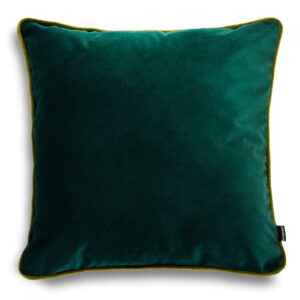 Dunkelgrünes Dekokissen DUO – Elegantes Sofakissen 40×40 cm