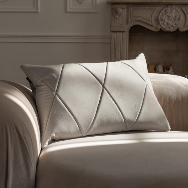 Graues Dekokissen TOUCH – Elegantes Sofakissen 60x40 cm