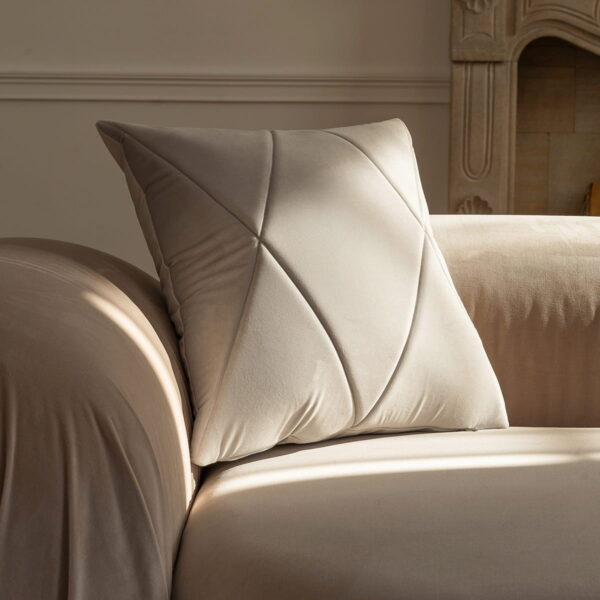 Graues Dekokissen TOUCH – Elegantes Sofakissen 60x40 cm