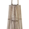 Graue Rattanlaterne 57 cm – LUCIE GREY Windlicht