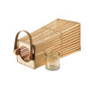 Rattan Windlicht LUCIE NATURAL 57 cm – Handgeflochtene Laterne aus Naturmaterial