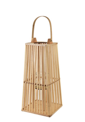 Rattanlaterne Natur 48 cm – LUCIE NATURAL Windlicht