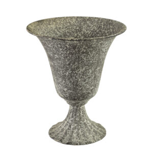 Metallvase MILAGA 23,5 cm – Elegante Pokalvase im Vintage-Stil