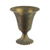 Goldene Metallvase HIWE8158 23,5 cm – Elegante Dekovase im Vintage-Stil