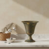 Goldene Metallvase HIWE8158 23,5 cm – Elegante Dekovase im Vintage-Stil