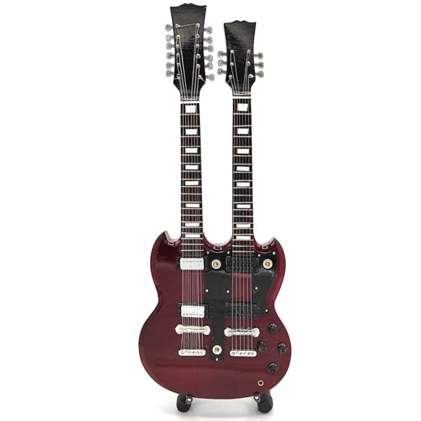 Double Neck Mini Gitarrenmodell - Exklusiv - MGT-2059