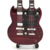 Double Neck Mini Gitarrenmodell - Exklusiv - MGT-2059