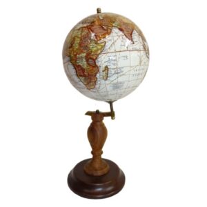 Dekorativer Vintage Globus – Exklusive Weltkarten Deko 27 cm