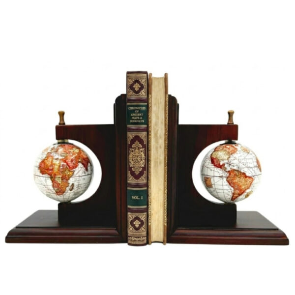 Buchstütze Globe – Elegante Buchstützen mit Weltkugel NC2677C