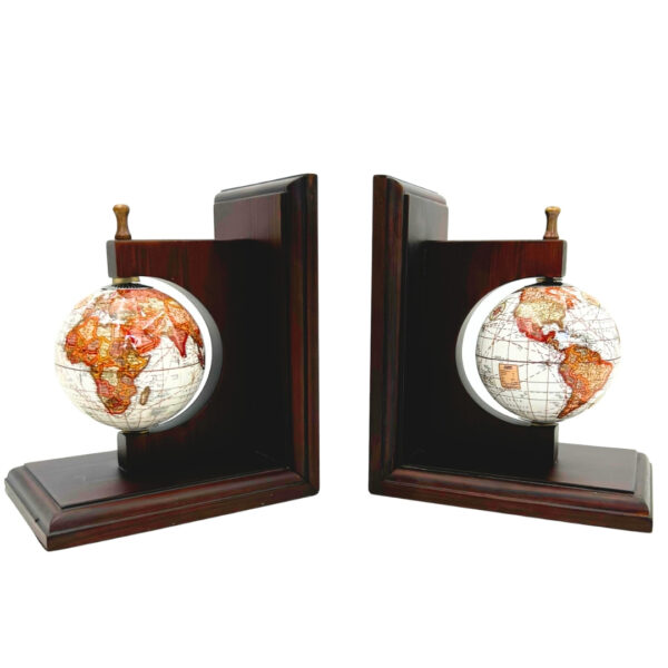 Buchstütze Globe – Elegante Buchstützen mit Weltkugel NC2677C