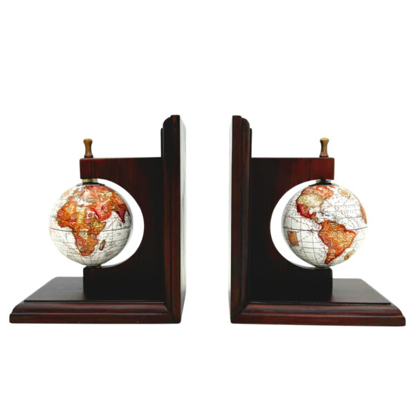 Buchstütze Globe – Elegante Buchstützen mit Weltkugel NC2677C