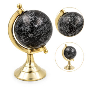 Schwarzer dekorativer Globus – Elegante Tischdekoration MMG004S