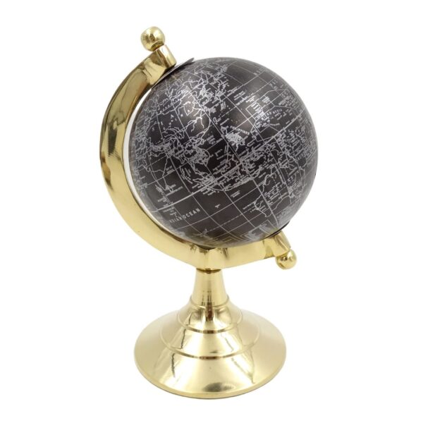 Schwarzer dekorativer Globus – Elegante Tischdekoration MMG004S