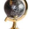 Schwarzer dekorativer Globus – Elegante Tischdekoration MMG004S