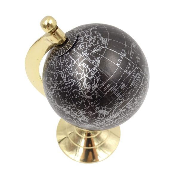 Schwarzer dekorativer Globus – Elegante Tischdekoration MMG004S
