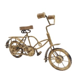 Alte Fahrrad-Figur – Nostalgische Vintage Deko aus Metall & Holz