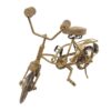 Alte Fahrrad-Figur – Nostalgische Vintage Deko aus Metall & Holz